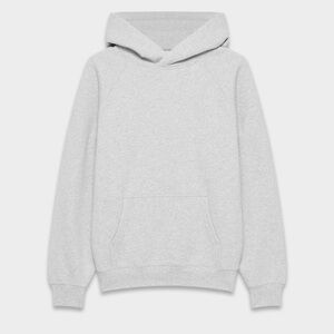 TNA x Aritzia Heather Gray Cozy Fleece Perfect Fit Pullover Hoodie Size Small